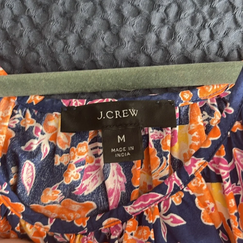 J. Crew Harbour side-cutout dress in painted block print - Picture 3 of 3